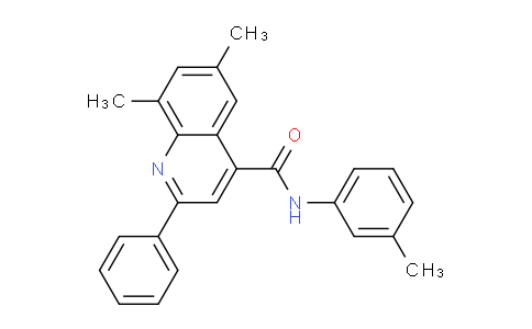CAS No. 337496-03-4, 6,8-Dimethyl-2-phenyl-N-(m-tolyl)quinoline-4-carboxamide