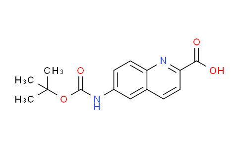 CAS No. 1023816-81-0, 6-((tert-Butoxycarbonyl)amino)quinoline-2-carboxylic acid