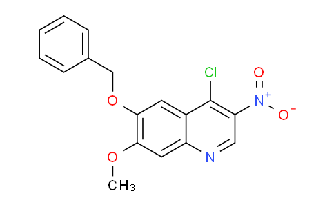 CAS No. 909912-12-5, 6-(Benzyloxy)-4-chloro-7-methoxy-3-nitroquinoline
