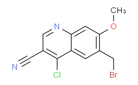 CAS No. 1259017-81-6, 6-(Bromomethyl)-4-chloro-7-methoxyquinoline-3-carbonitrile