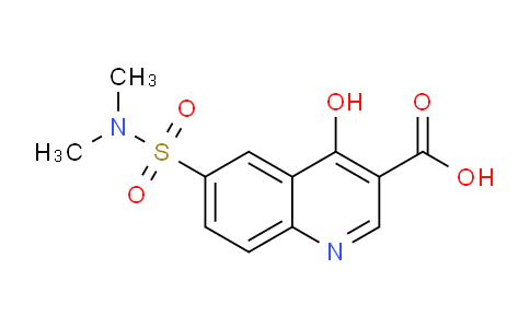 CAS No. 21626-54-0, 6-(N,N-Dimethylsulfamoyl)-4-hydroxyquinoline-3-carboxylic acid