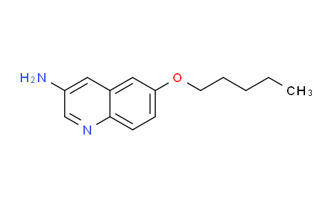 CAS No. 1365940-29-9, 6-(Pentyloxy)quinolin-3-amine