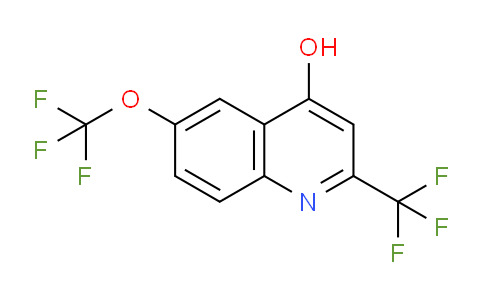 CAS No. 125647-79-2, 6-(Trifluoromethoxy)-2-(trifluoromethyl)quinolin-4-ol