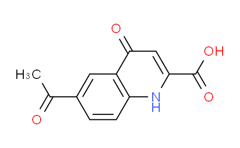 CAS No. 67085-15-8, 6-Acetyl-4-oxo-1,4-dihydroquinoline-2-carboxylic acid