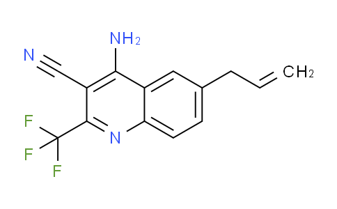 CAS No. 1260863-08-8, 6-Allyl-4-amino-2-(trifluoromethyl)quinoline-3-carbonitrile