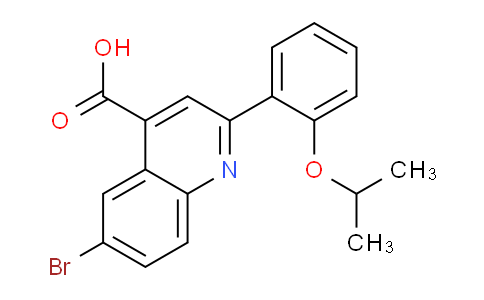 CAS No. 354539-41-6, 6-Bromo-2-(2-isopropoxyphenyl)quinoline-4-carboxylic acid
