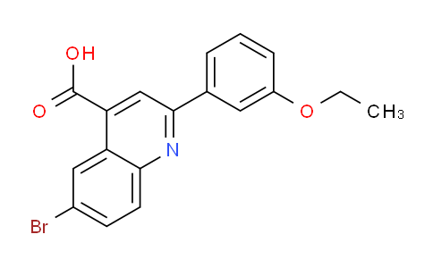 CAS No. 350999-95-0, 6-Bromo-2-(3-ethoxyphenyl)quinoline-4-carboxylic acid
