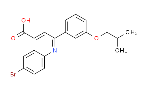 DY690006 | 489451-29-8 | 6-Bromo-2-(3-isobutoxyphenyl)quinoline-4-carboxylic acid