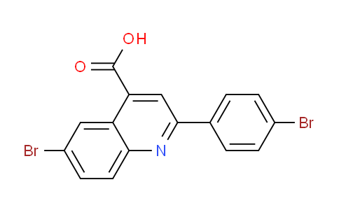 CAS No. 342017-95-2, 6-Bromo-2-(4-bromophenyl)quinoline-4-carboxylic acid