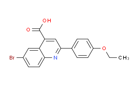 CAS No. 351001-28-0, 6-Bromo-2-(4-ethoxyphenyl)quinoline-4-carboxylic acid