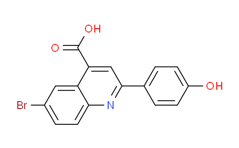 CAS No. 351443-08-8, 6-Bromo-2-(4-hydroxyphenyl)quinoline-4-carboxylic acid