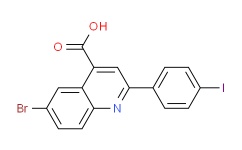 CAS No. 364383-14-2, 6-Bromo-2-(4-iodophenyl)quinoline-4-carboxylic acid