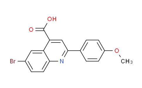 CAS No. 109540-19-4, 6-Bromo-2-(4-methoxyphenyl)quinoline-4-carboxylic acid