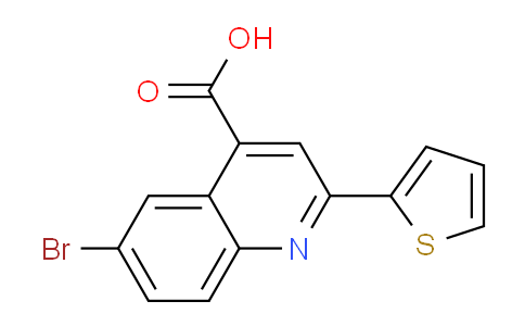 CAS No. 33289-49-5, 6-Bromo-2-(thiophen-2-yl)quinoline-4-carboxylic acid