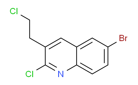 CAS No. 948294-46-0, 6-Bromo-2-chloro-3-(2-chloroethyl)quinoline