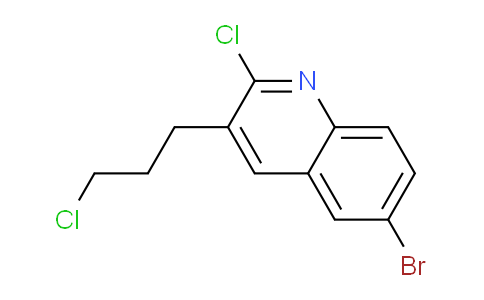 CAS No. 612494-85-6, 6-Bromo-2-chloro-3-(3-chloropropyl)quinoline