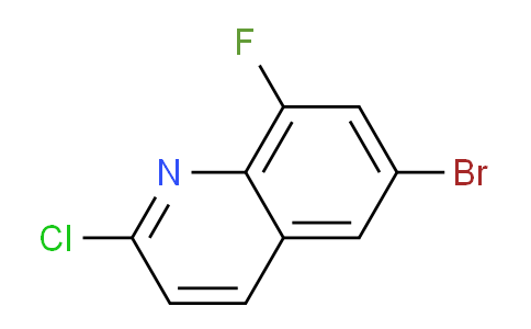 CAS No. 1215767-81-9, 6-Bromo-2-chloro-8-fluoroquinoline