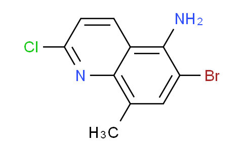 CAS No. 858467-33-1, 6-Bromo-2-chloro-8-methylquinolin-5-amine