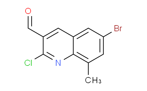 CAS No. 1429903-21-8, 6-Bromo-2-chloro-8-methylquinoline-3-carbaldehyde