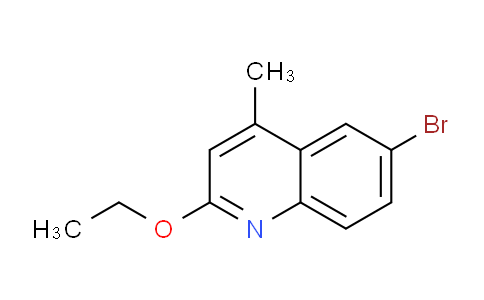 CAS No. 1187385-61-0, 6-Bromo-2-ethoxy-4-methylquinoline
