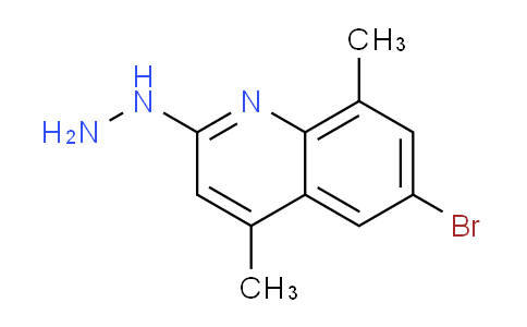 CAS No. 1367904-44-6, 6-Bromo-2-hydrazinyl-4,8-dimethylquinoline