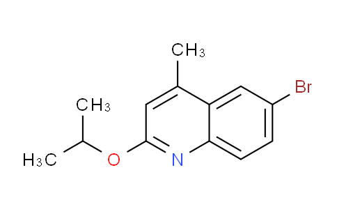 CAS No. 1187386-11-3, 6-Bromo-2-isopropoxy-4-methylquinoline