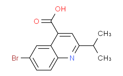 CAS No. 401624-46-2, 6-Bromo-2-isopropylquinoline-4-carboxylic acid