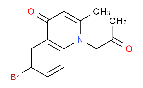CAS No. 1208829-11-1, 6-Bromo-2-methyl-1-(2-oxopropyl)quinolin-4(1H)-one