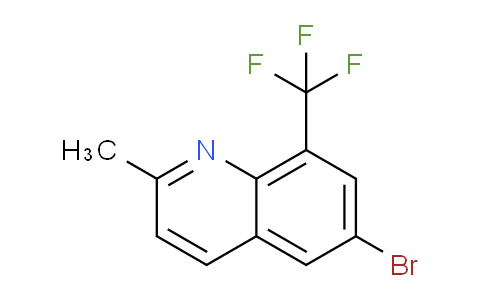CAS No. 1017412-49-5, 6-Bromo-2-methyl-8-(trifluoromethyl)quinoline