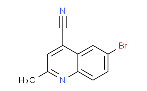 CAS No. 1416439-30-9, 6-Bromo-2-methylquinoline-4-carbonitrile