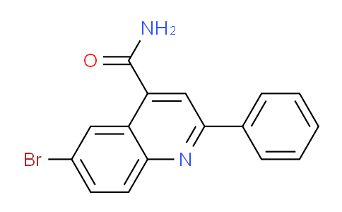 CAS No. 258264-89-0, 6-Bromo-2-phenylquinoline-4-carboxamide