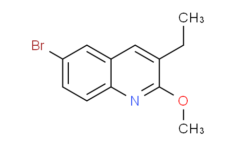 CAS No. 409346-71-0, 6-Bromo-3-ethyl-2-methoxyquinoline