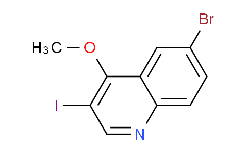 CAS No. 1260657-40-6, 6-Bromo-3-iodo-4-methoxyquinoline