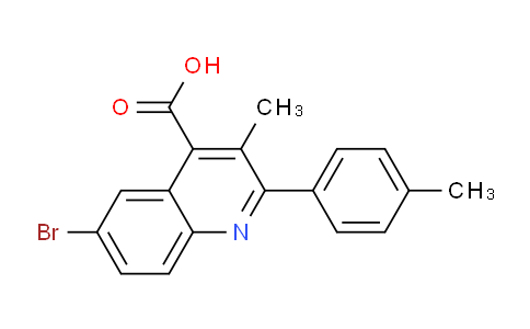 CAS No. 351000-02-7, 6-Bromo-3-Methyl-2-(p-tolyl)quinoline-4-carboxylic acid