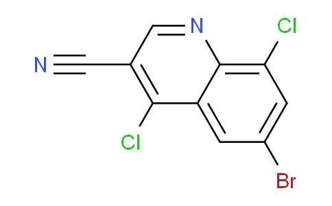 CAS No. 886362-77-2, 6-Bromo-4,8-dichloroquinoline-3-carbonitrile