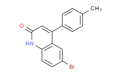 CAS No. 1416440-34-0, 6-Bromo-4-(p-tolyl)quinolin-2(1H)-one
