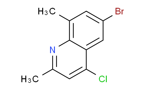CAS No. 1153002-90-4, 6-Bromo-4-chloro-2,8-dimethylquinoline