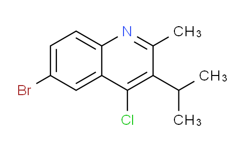 CAS No. 1344086-72-1, 6-Bromo-4-chloro-3-isopropyl-2-methylquinoline