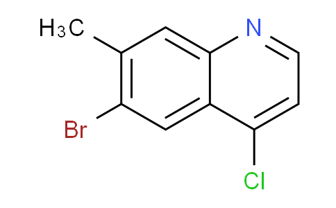 CAS No. 1189106-57-7, 6-Bromo-4-chloro-7-methylquinoline