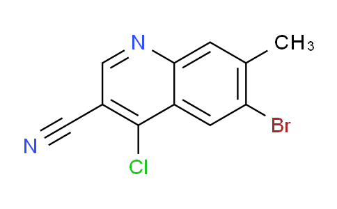CAS No. 936497-85-7, 6-Bromo-4-Chloro-7-methylquinoline-3-carbonitrile