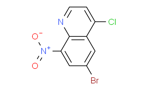 CAS No. 1198475-38-5, 6-Bromo-4-chloro-8-nitroquinoline