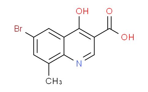 CAS No. 67643-46-3, 6-Bromo-4-hydroxy-8-methylquinoline-3-carboxylic acid