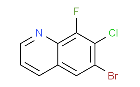 CAS No. 1375069-04-7, 6-Bromo-7-chloro-8-fluoroquinoline