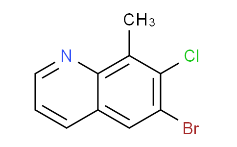 CAS No. 1033202-16-2, 6-Bromo-7-chloro-8-methylquinoline