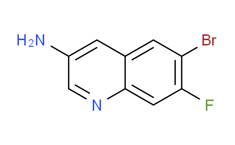 CAS No. 2092836-06-9, 6-Bromo-7-fluoroquinolin-3-amine