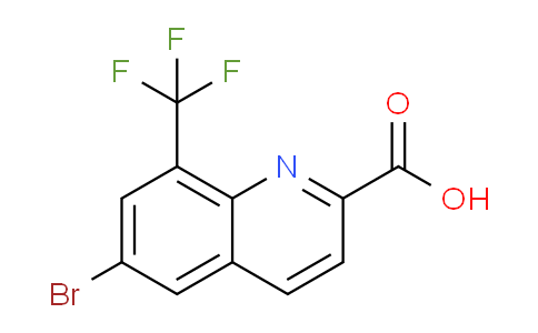 CAS No. 1017436-27-9, 6-Bromo-8-(trifluoromethyl)quinoline-2-carboxylic acid