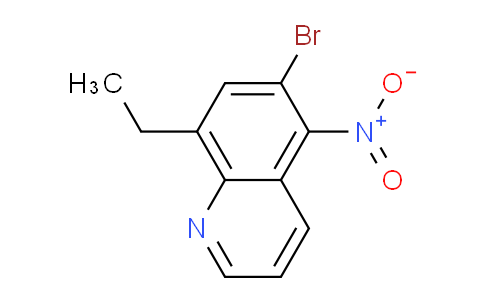 CAS No. 91062-74-7, 6-Bromo-8-ethyl-5-nitroquinoline