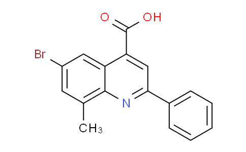 CAS No. 894552-35-3, 6-Bromo-8-methyl-2-phenylquinoline-4-carboxylic acid