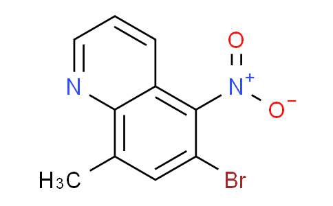 CAS No. 75908-52-0, 6-Bromo-8-methyl-5-nitroquinoline