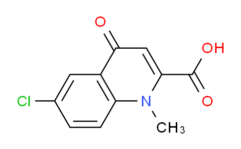 CAS No. 1267633-49-7, 6-Chloro-1-methyl-4-oxo-1,4-dihydroquinoline-2-carboxylic acid